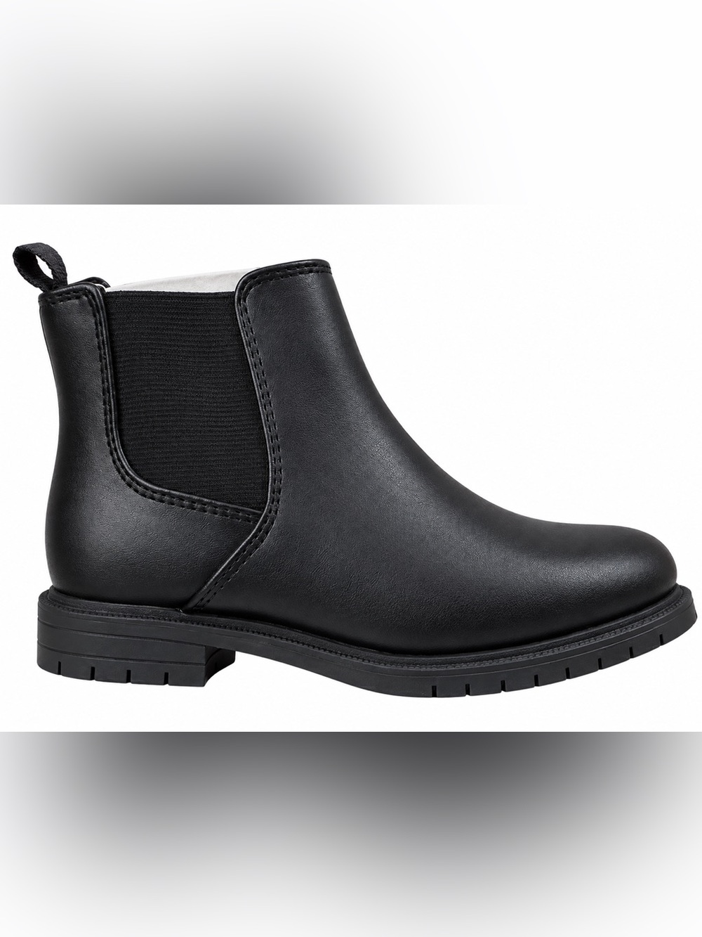 Cat & Jack Kids Black Chelsea Ankle Boots, Black, Child size 9